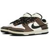 Nike Dunk Low Twist 'Panda' Low top Skateboard Shoes Women's Brown White Black DZ2794-001(Team4-)