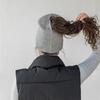 Magnetic Opening Ponytail Knitted Hat