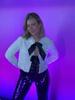 Fashion Sequins Bowknot Lace Up Cropped Coats Women Sexy Long Sleeve Glitter Cardigan Coat Elegant Female Party Club Outerwear