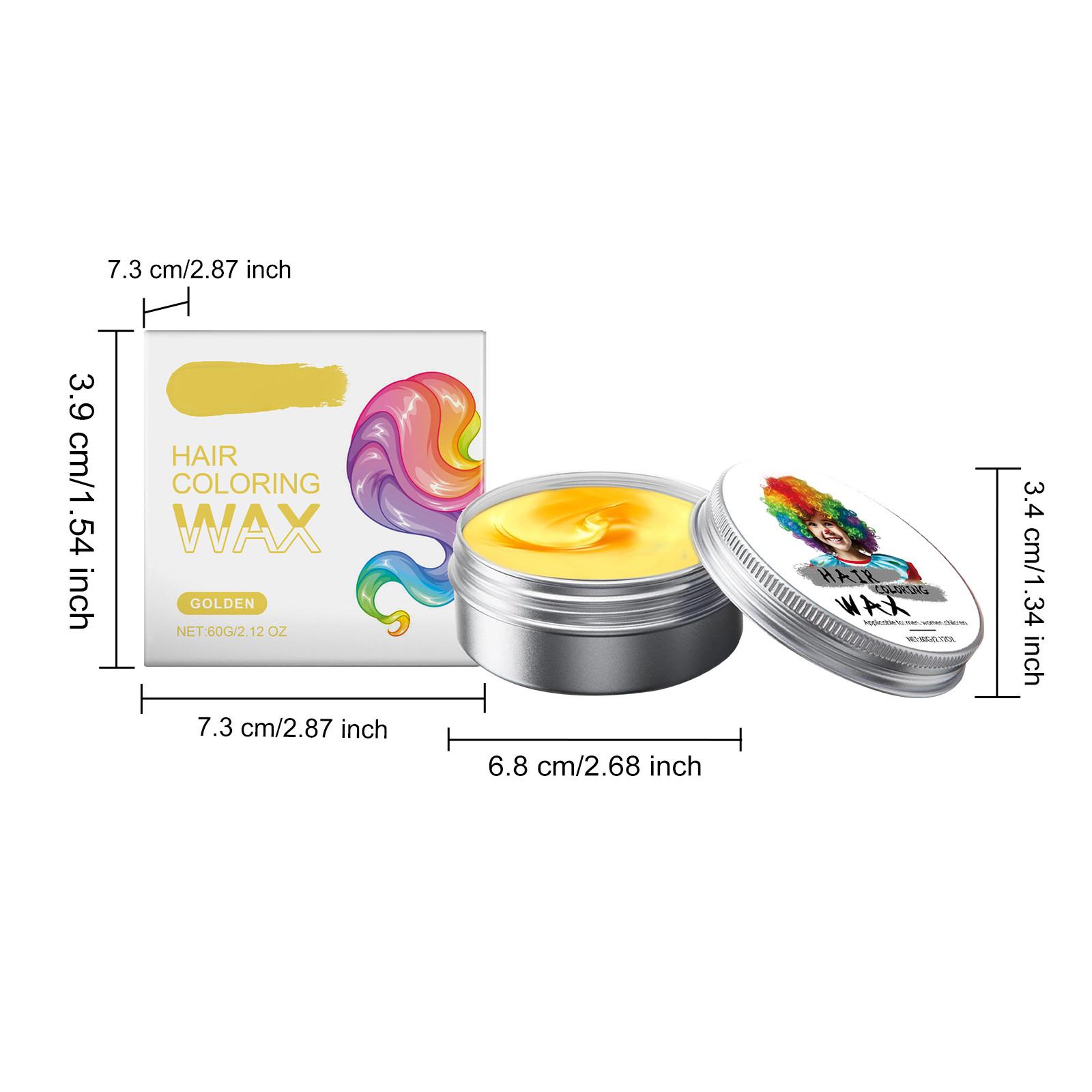 

Временный ополаскиватель для детей, с несколькими вариантами цвета и сильной силой укладки, здоровое окрашивание волос, воск для окрашивания волос, воск для окрашивания волос 60 г One Size золотой