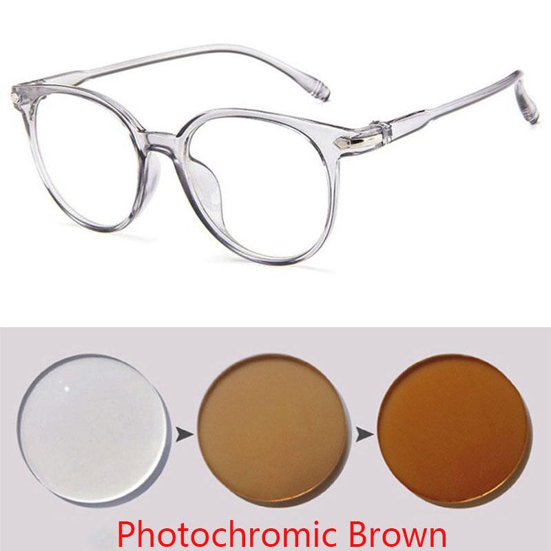 -1.0-1.5-2.0-2.5-3.0 To -6.0 Transparent Finished Myopia Glasses Men Women Black Eyeglasses Prescription Shortsighted Eyewear