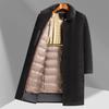 Neuer Herren Chenille Langarm Umlegekragen Maulbeerseide Fleece Herausnehmbares Futter Lässiger Mantel Herrenjacke