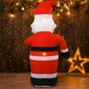 3.94FT Inflatable Santa Claus Candy Cane Toy Xmas Yard Decoration Festive Gift LED Lit Christmas Supplies Home Decor Ornament