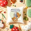 Cute Cartoon Bear Animal Letter Cushion Cover Plush Fabric Soft DoubleSided Printed Sofa Warm Winter Home Gift Pillow Cover