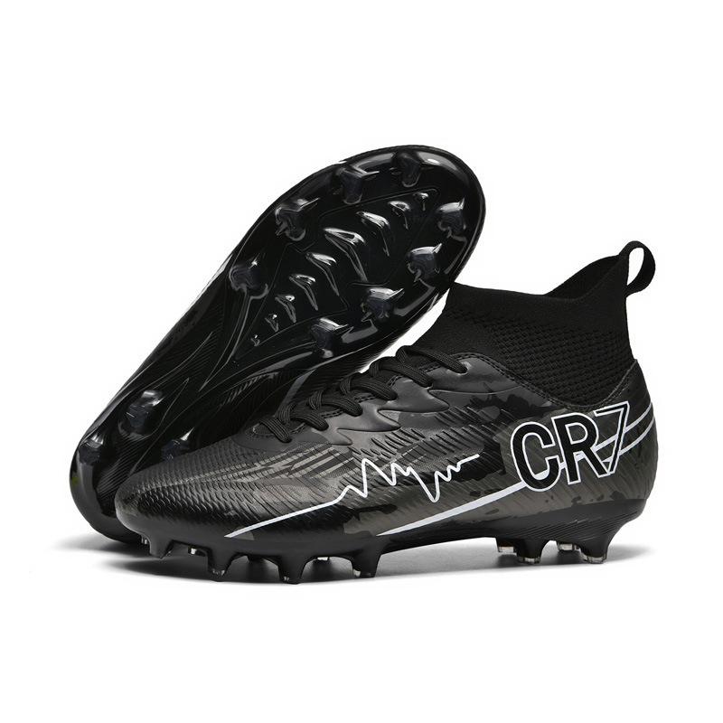 High-top football shoes tf broken nails artificial turf AG nails youth students men and women training sports shoes