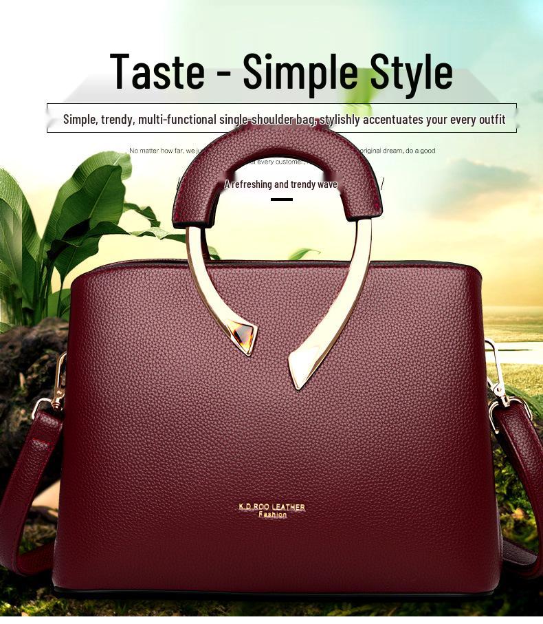 2025 Retro European & American Style Large Capacity Women's Crossbody Handbag