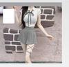 Korea Dongdaemun Slimming High Waist Academy Style A-Line Skirt Pants for Women