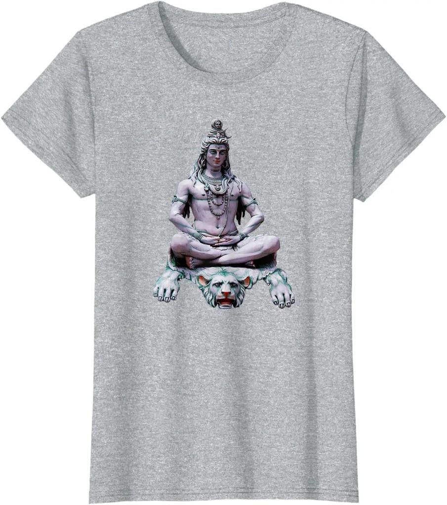 Hindu Deity Shiva Meditation T Shirt 100 Cotton Short Sleeve ONeck Casual Tshirt Loose Top New Size S3XL