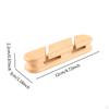 Cable Management Holder Clips Wooden Multipurpose Cord Holders Organizer for USB Charging