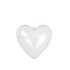 Christmas Heart-Shaped Acrylic Ornament - Transparent Hanging Ball Decoration