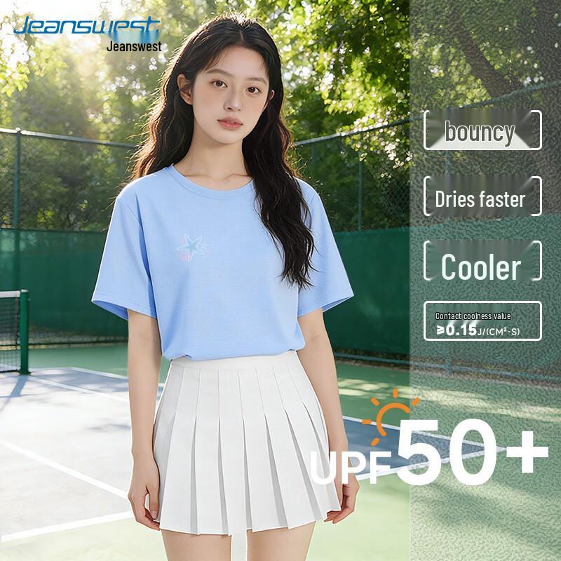 Jeanswest Women s Ice Silk UPF50+ Sun Protection Cooling Quick-Dry T-Shirt M