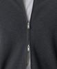 MUSINSA STANDARD Cotton High-Neck Knit Zip-Up [Medium Gray]
