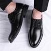 Fashion Black men's leather shoes Classic retro formal style Leisure Party Business Office Minimalist gentleman's shoes Hot selling