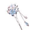 Elegant Crystal Filigree Hair Stick Buyao for Girls Ancient Chinese Hairpin Traditional Hanbiuk Decorative Cosplay