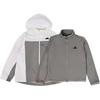Two-In-One Comfortable Versatile Zip Jacket Kids Jackets White Gray JE8651