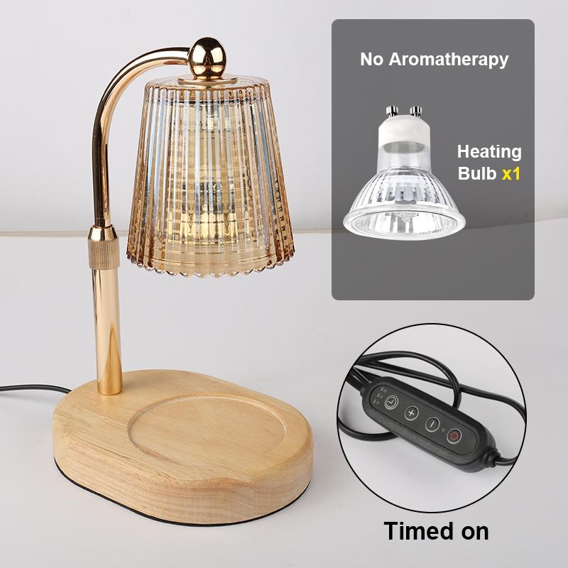 50WCandle Warmer Lamp with Timer Dimmable Candle Lamp Warmer Glass Candle Warmer Adjustable Candle Light Cozy Bedroom Home Decor EU PLUG