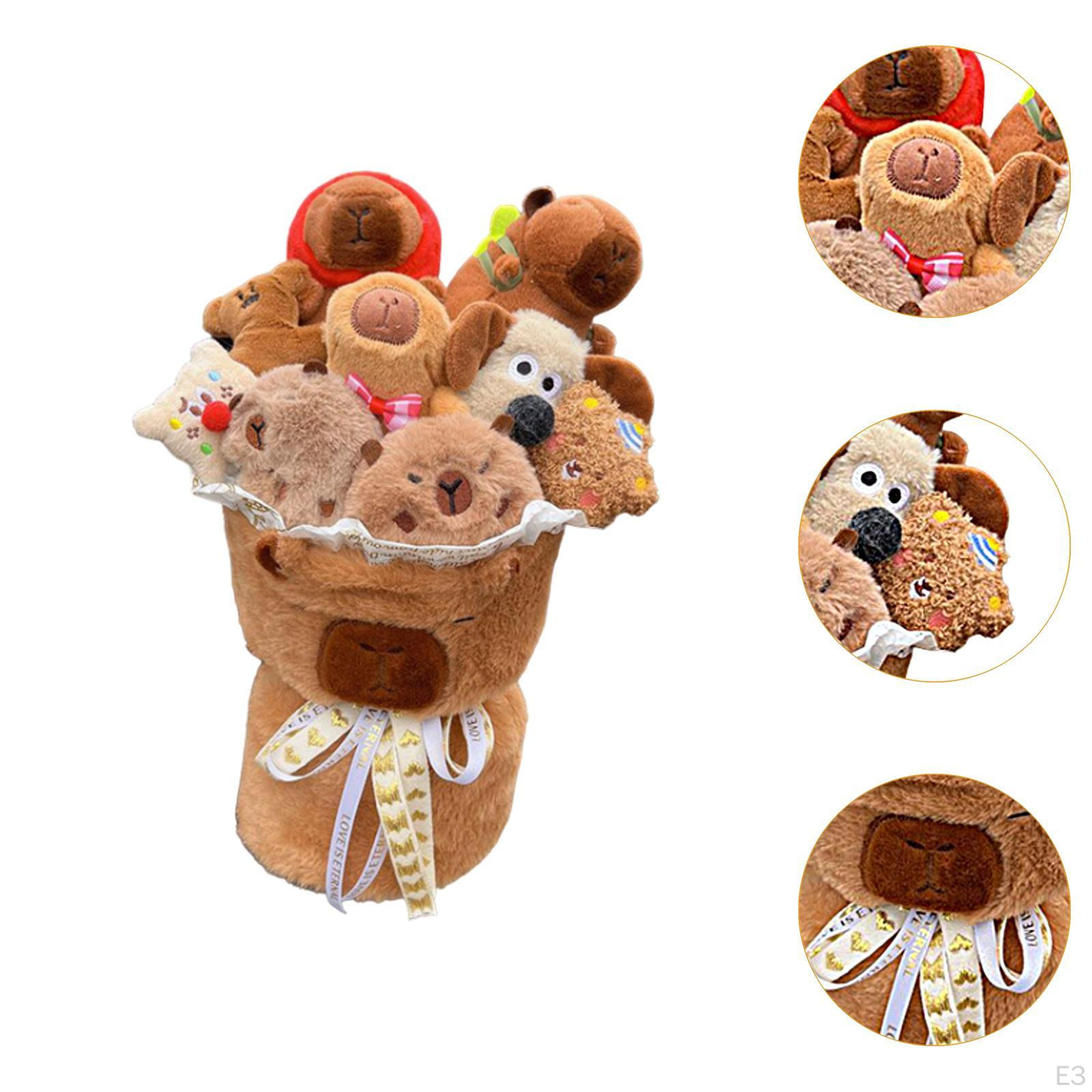 Плюшевая кукла с цветами ручной работы Style A — фото 4