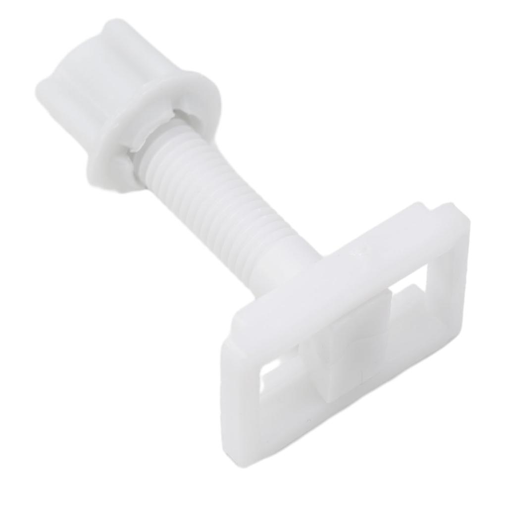 2pcs Toilet Seat White Hinges Full Set Bolts Screws Bathroom Repair Kits Tools Universal Toilet Replacement