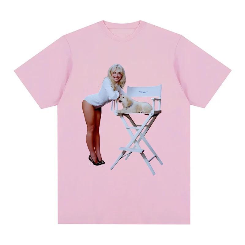 Sabrina Carpenter Tears Grafik T-Shirt Unisex Baumwolle Kurzarm T-Shirt Streetwear Print Top
