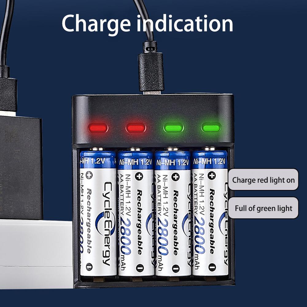 Universal USB LCD Display Smart Intelligent Battery Charger With 4 Slots For AA/AAA NiCd NiMh Rechargeable Batteries Charger