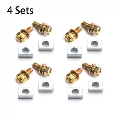 4set Voor Scooter ATV DIRT BIKE Batterijklem Moer Bout Kit M5x10mm Universeel