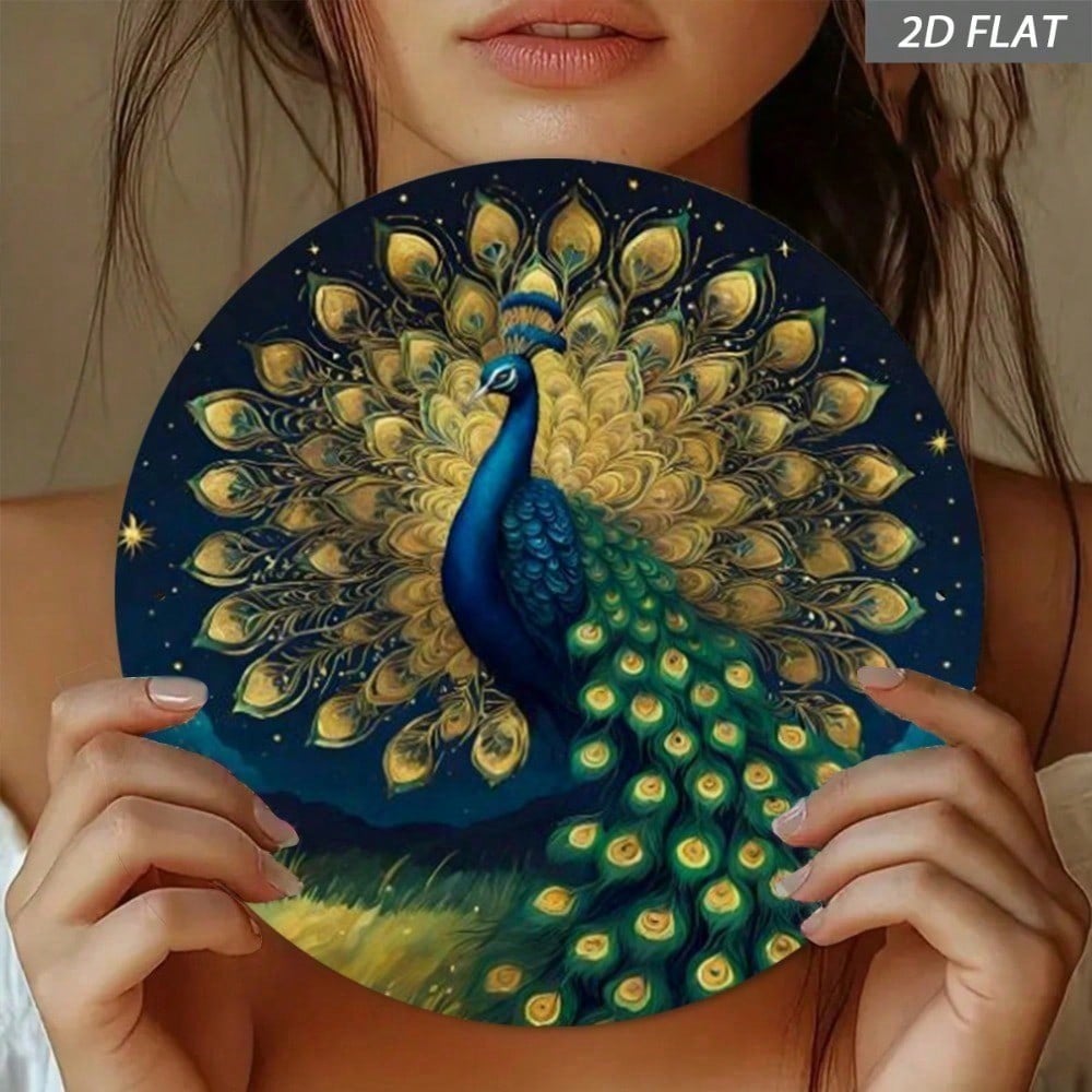 

Vintage Peacock Feathers Metal Tin Sign 8x8 Inch Retro Home Bar Wall Art Decor 20x20 разноцветный