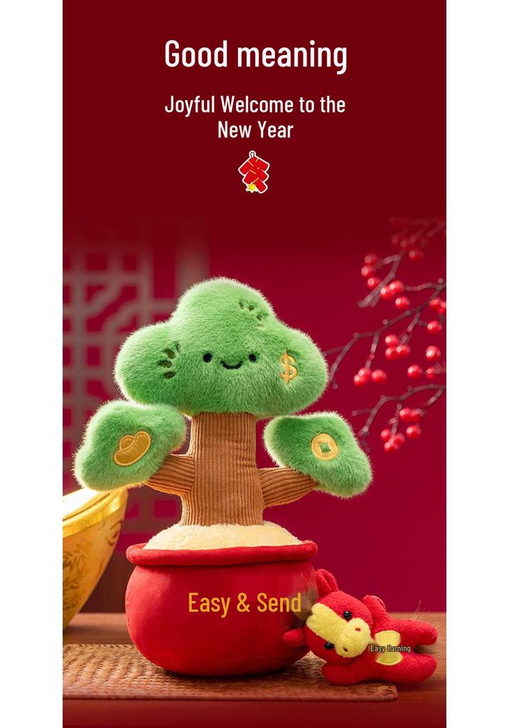 2026 Year of the Horse Plush Mascot - Lying Wealthy Horse Gift Toy for New Year Celebrations