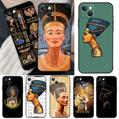 Egypt Nefertiti Ankh Phone Case For iPhone 12 11 13 14 Pro Max X XR XS Max 7 8 Plus SE 2020 12 Mini 13 Mini Cover