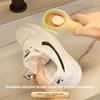 Soft Bristle Shoe Brush with Liquid Dispenser Nylon Cleaning Brush for Shoes Laundry