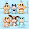 Creative Desktop Cartoon Shin-chan & Eevee Psyduck Figure Toy Ornament Gift