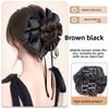 Ribbon Bun Head Wig Bowknot Wig Rubber Band New Hair Bun Claw Clip  Hair Accessories