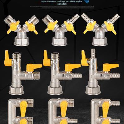 All-Copper Thickened Three-Way Gas Valve for Natural and Coal Gas