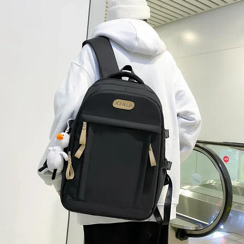 Damenrucksack mit Diebstahlschutz-Reißverschluss hinten aus massivem Nylon, lässige Reiserucksäcke mit hoher Kapazität, modisch, neu