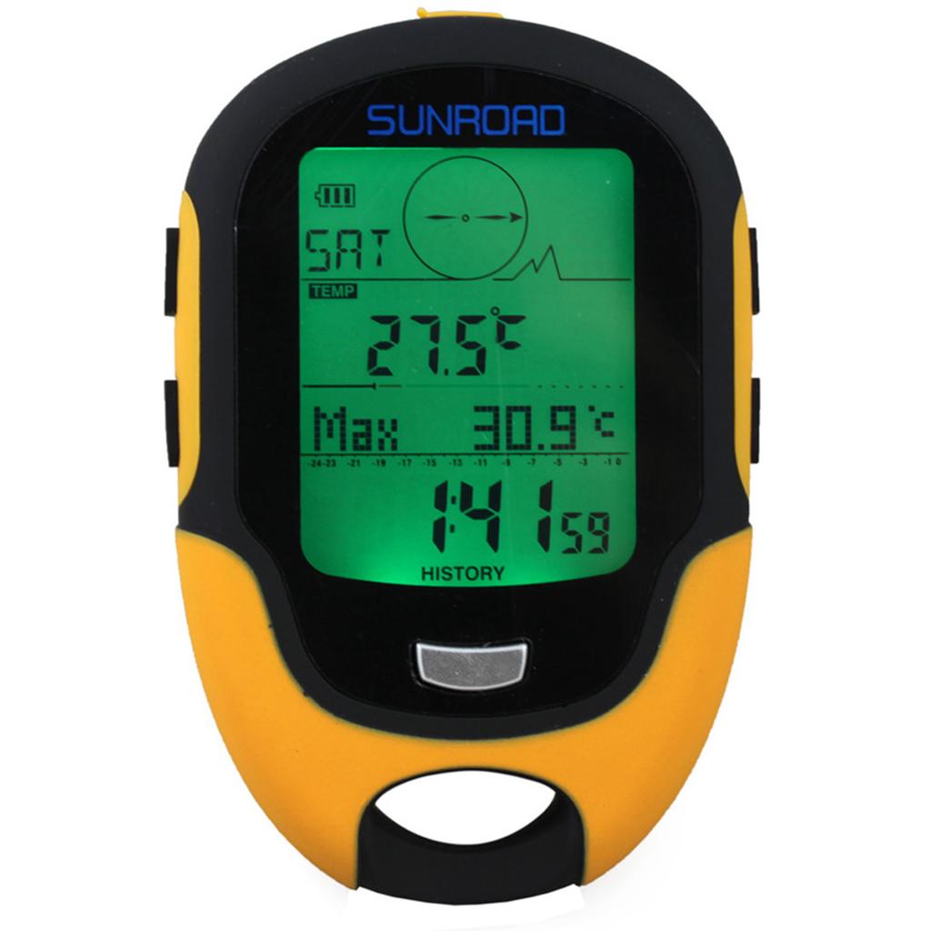 Multifunction LCD Digital Altimeter Barometer Compass Thermometer Hygrometer Weather Forecast LED To