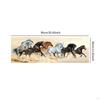 Horses Running Art Painting Wall Unframed Creative Animal Decor for Indoor Office
