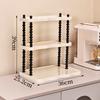 Desktop Multi-layer Storage Rack Nordic Luxury Home Decoration Plastic Multi-functional Living Room Organizing Storage Stand
