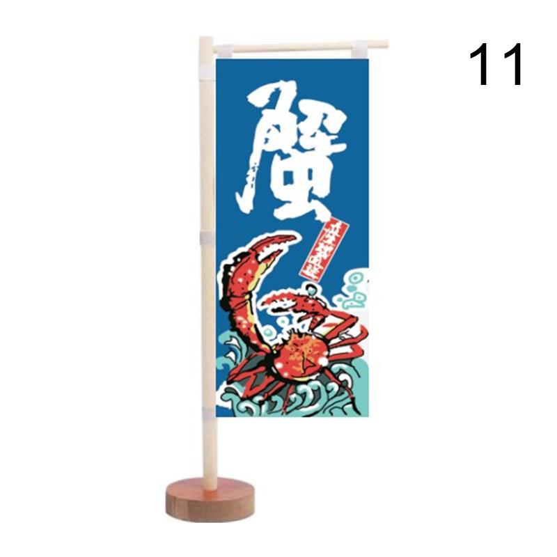 Japanese Style Mini Flag Sushi Cuisine Decoration Restaurant Advertising Ornaments Kitchen Japanese Signboard Flag Banner
