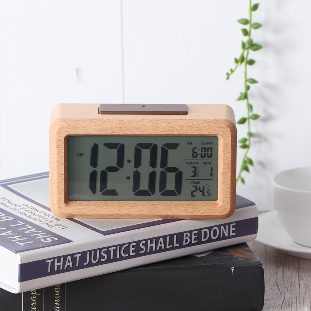 Fashionable Alarm Clock Electronic Clock with Temperature Display for Office Home Living Room