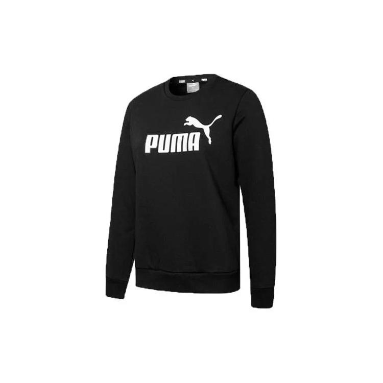 

Puma Ess Logo Print Crew Neck Толстовка Женские Топы Черный 847678-01 XL