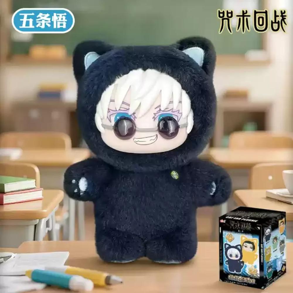 

Нова серія м яких іграшок Jujutsu Kaisen V2 з котячими вушками, непрозора коробка, аніме-фігурка, колекційна лялька, Годжо Сатору, Гето Сугуру, іграшки для фанатів, подарунки