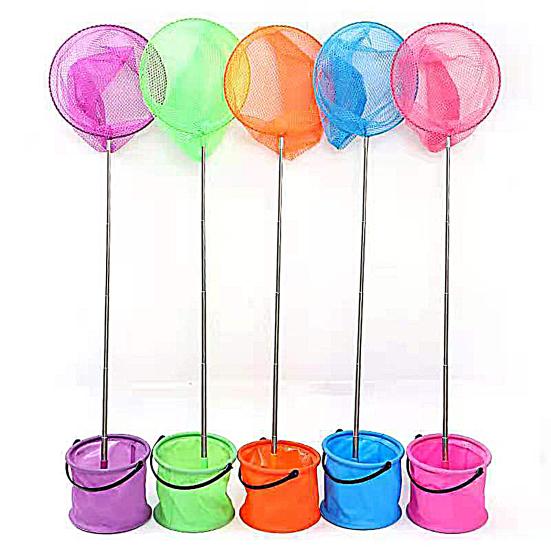 Butterfly Net Handheld Telescopic Explore Nature Exercise Hand-on Ability Fishing Net Outdoor Supplies