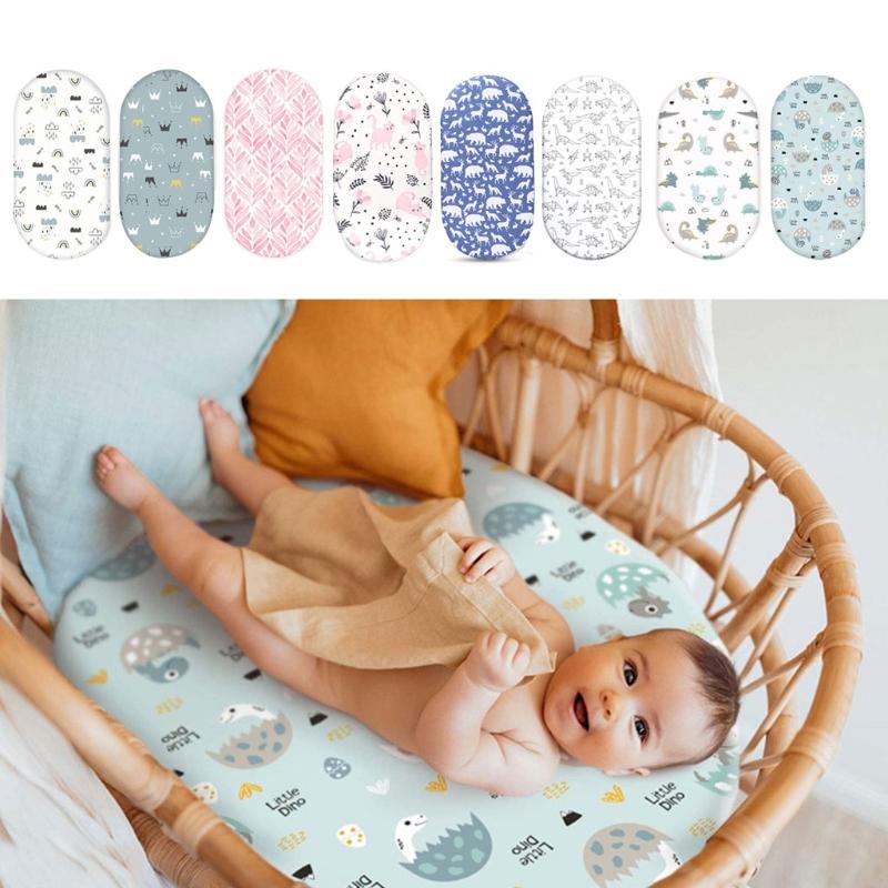 Soft Baby Sheets Reusable Infant Bedding Nappy Mattress Breathable Bedding Cover Infant Bassinet Sheets