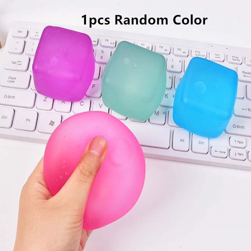 

Frosted Ice Cube Shaped Fidget Toy Square Stress Relief Ball For Anxiety Adhd Squishy Squeeze Toy Gift For Adults