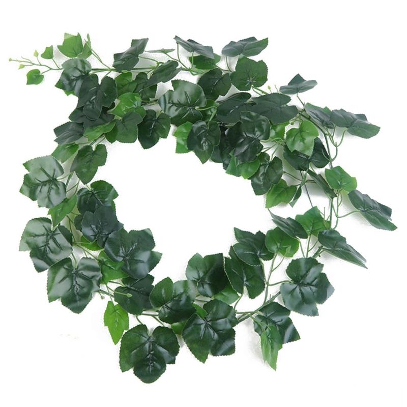 Silk Artificial Ivy Rattan Leaf Garland Plant Vine Home Wedding Bathroom Decoration Garden Festival Party Decor