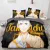 Tokyo Avengers Manjiro Sano Bedding Set 3D Printed Suitable for Bedroom Duvet Cover Set With Pillowcases Kids Home Textile