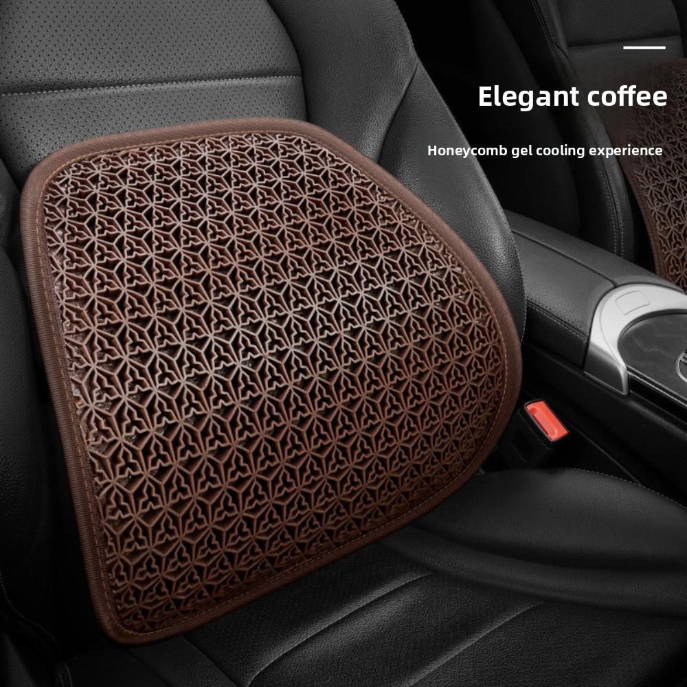 

Summer Honeycomb Gel Car Seat Cushion Office Chair Cooling Pad Ergonomic Lumbar Support Breathable Gel Cushion Driver Office Use Leather&Four Seasons&Basic Function