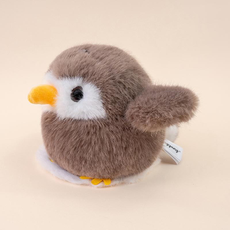 Kawaii Bird Plush Doll Pendant Lifelike Designs Parrot Sparrow Penguin Mallard Duck Kiwi Soft Toy for Boys & Girls Birthday Gift