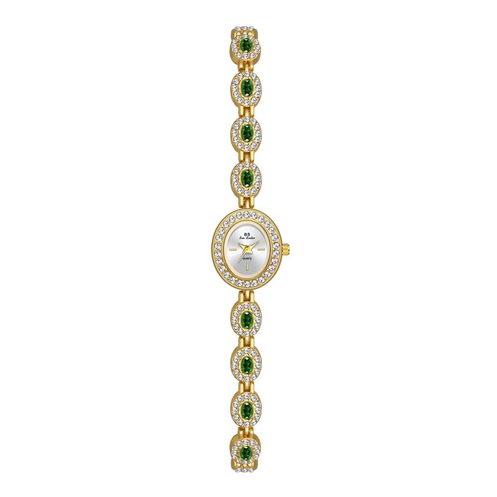 Luxury Women Watch Retro Gold Diamond Ladies Dress Wristwatches Small Quartz Watches Fashion Casual Women Vintage Clock