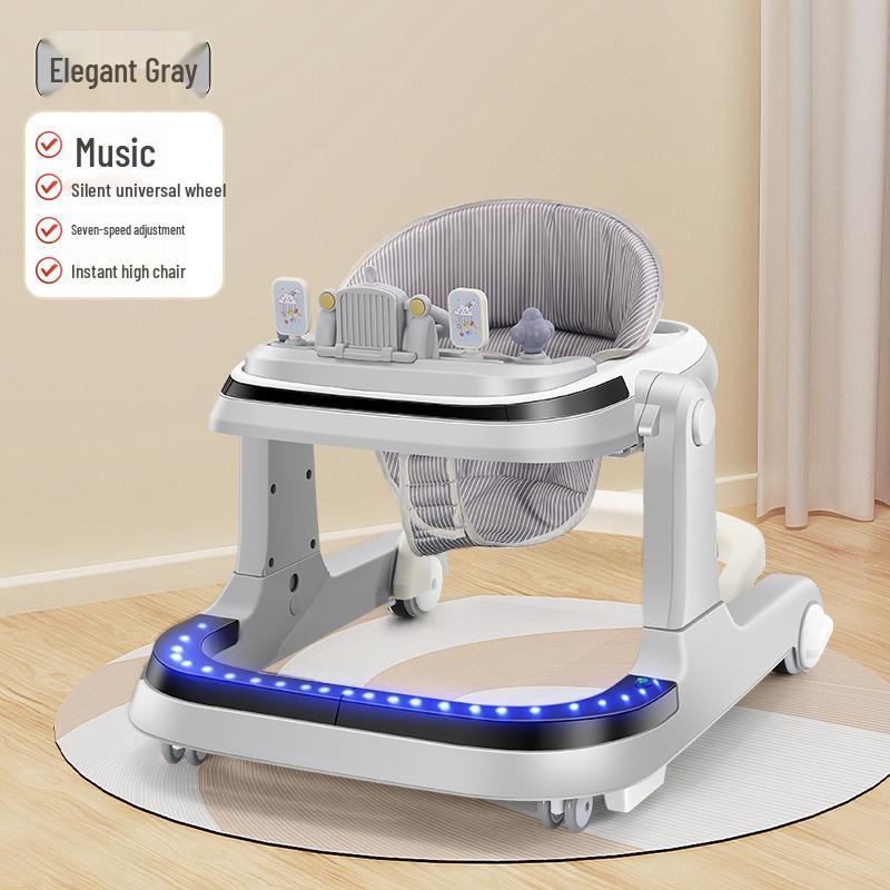 Rechargeable Remote-Controlled Baby Walker Car with Anti-Rollover Safety
