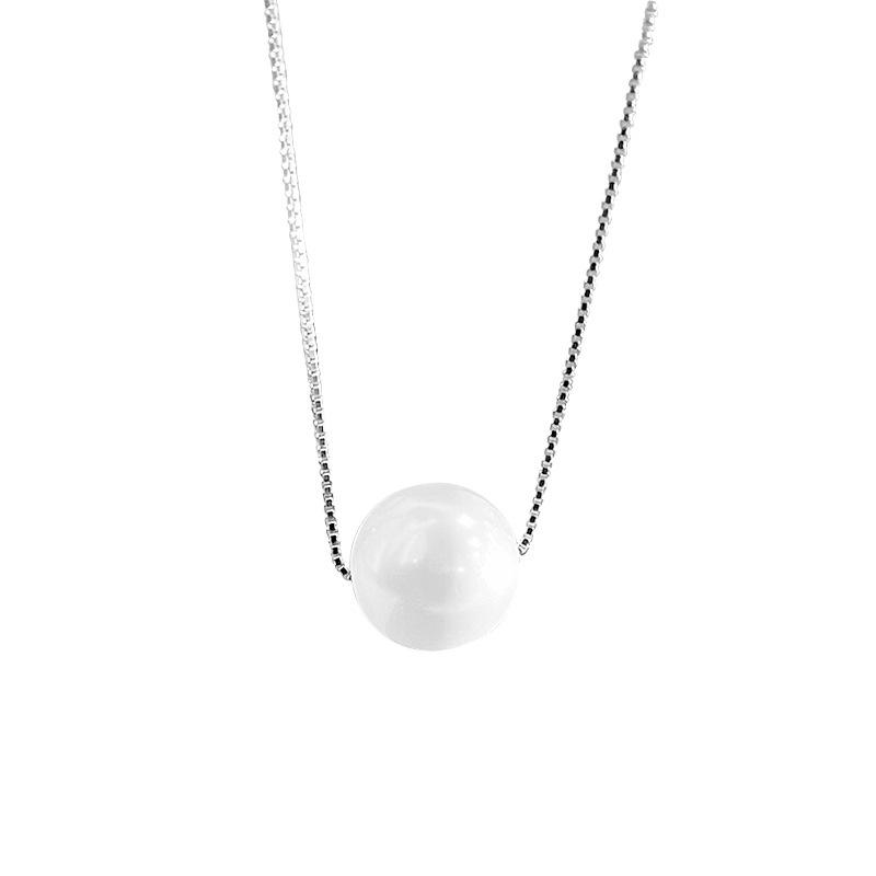 Necklace Women's Single Mother Shell Pearl Pendant Accessories Sweet Short Korean Collar Chain